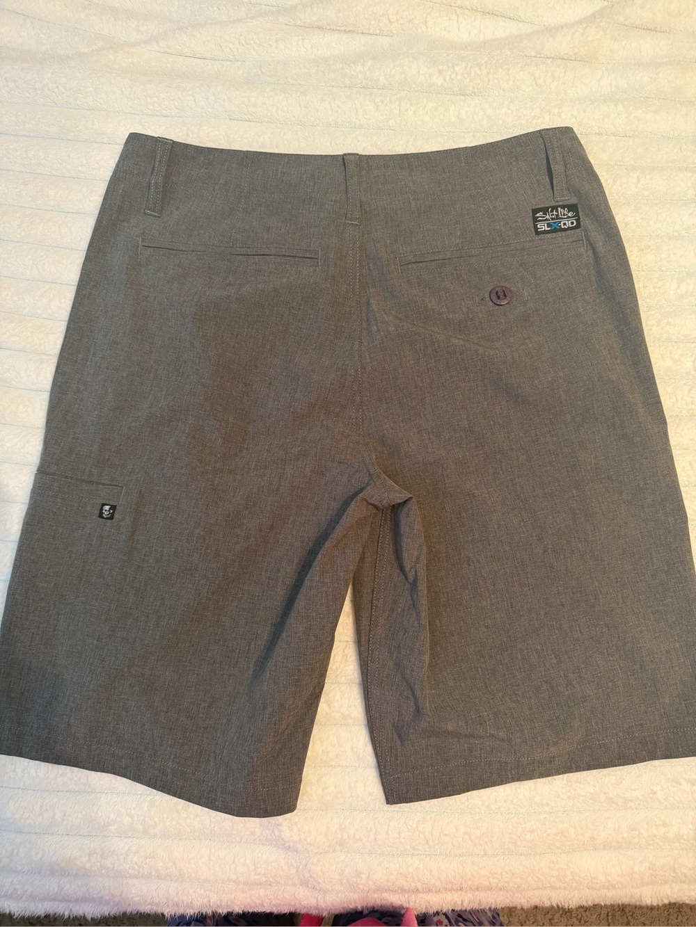 Men's salt life Gray Flex Tech Performance Shorts